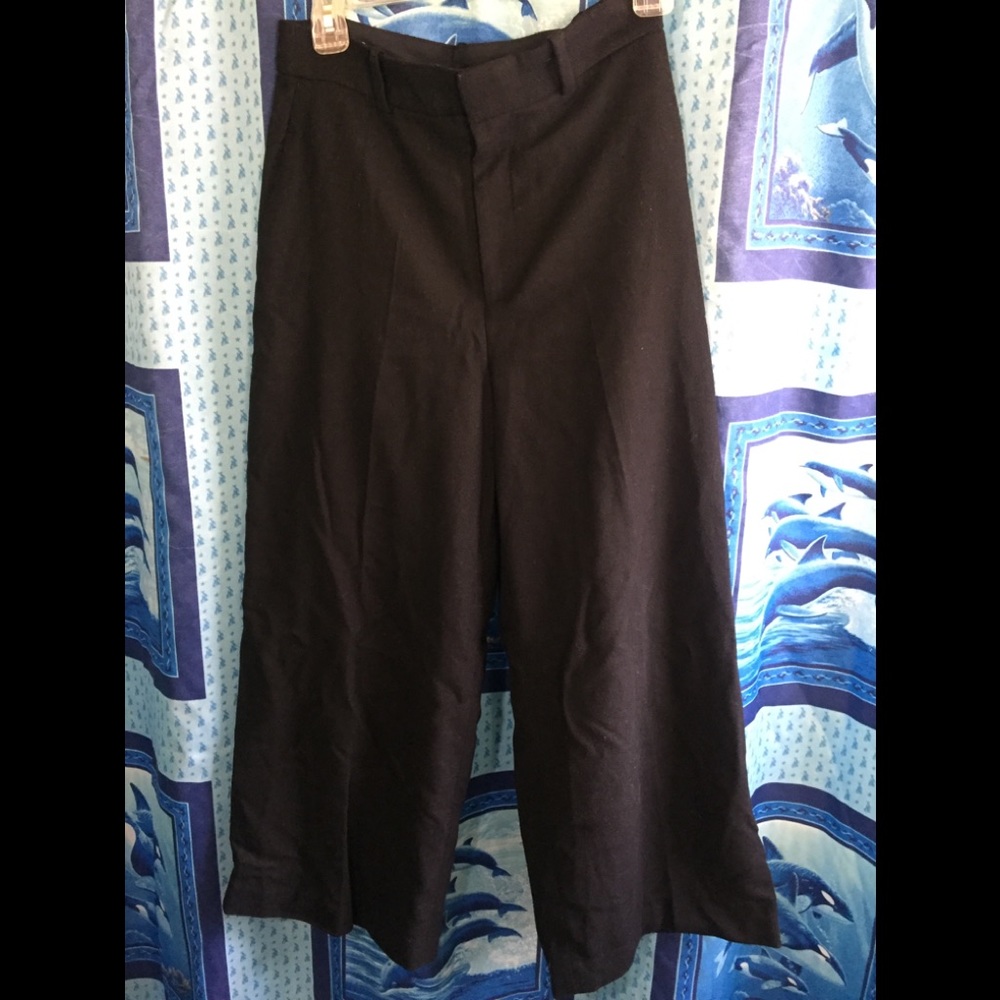 Uniqlo Wide Leg Capris Pants Sz 2